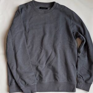 All Saints Men’s Raven Crew Charcoal Sweater - Size M